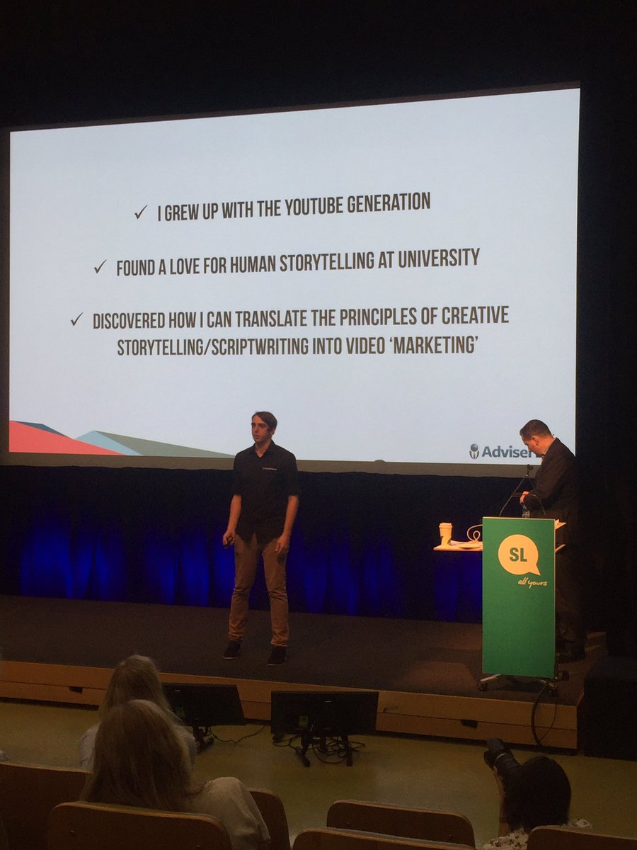 "Storytelling is in everything you do, not just videos," <a href="/Zaccymoon/">Zac Hutchings</a> #AdviserEdge