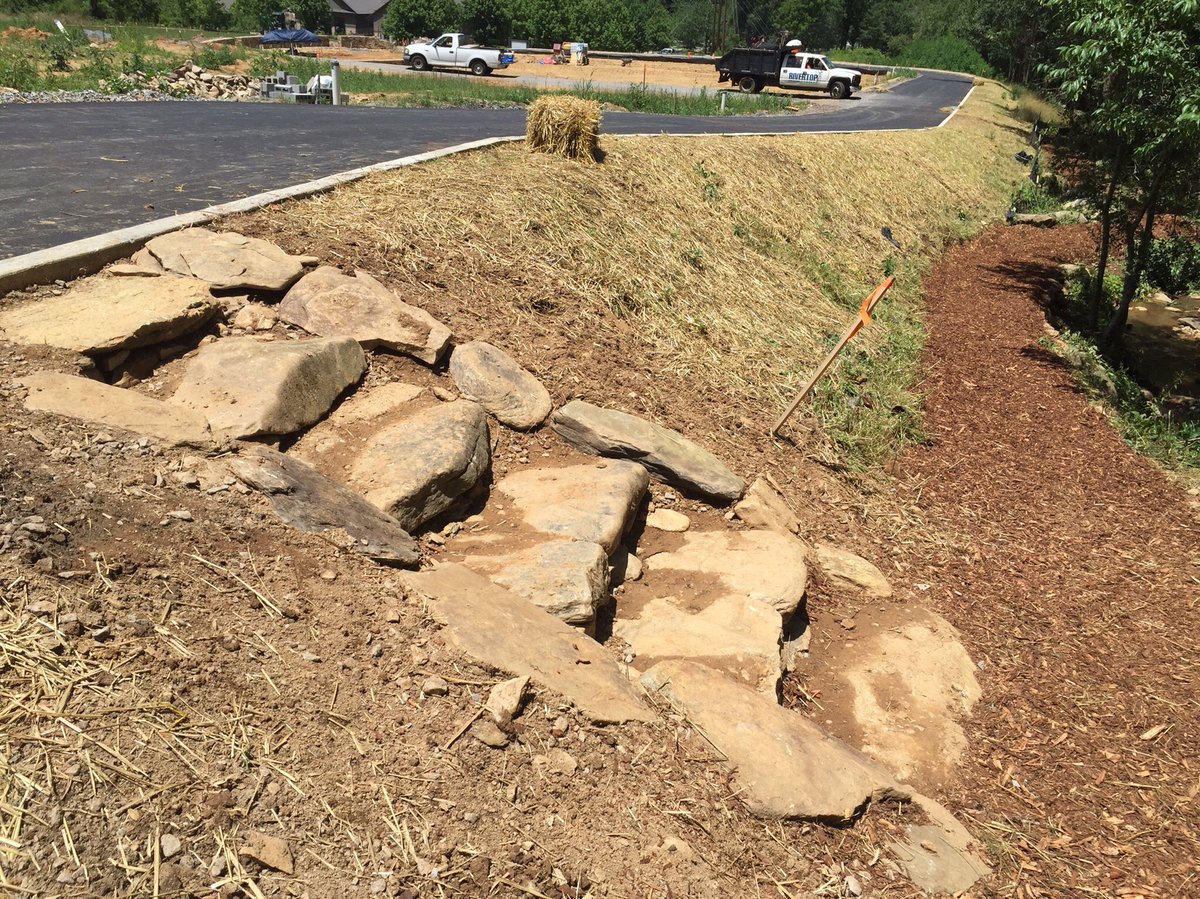 CivicByDesign's tweet photo. Some simply rustic stone steps leading from the creekside dr. down to the #greenway/blueway edge walking trial for the #PocketCourtProject https://t.co/mklCsB3prV