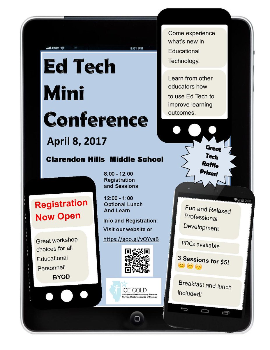 ideaillinois's tweet image. Registration for #ICECOLD April 8 Mini-Con is open. Visit bit.ly/2mxagPE to register and discover more about our event!