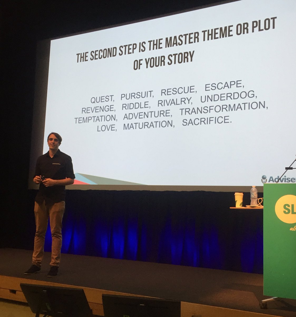 "What's the theme or plot of your story?" <a href="/zaccymoon/">Zac Hutchings</a> is helping you tell your story #AdviserEdge