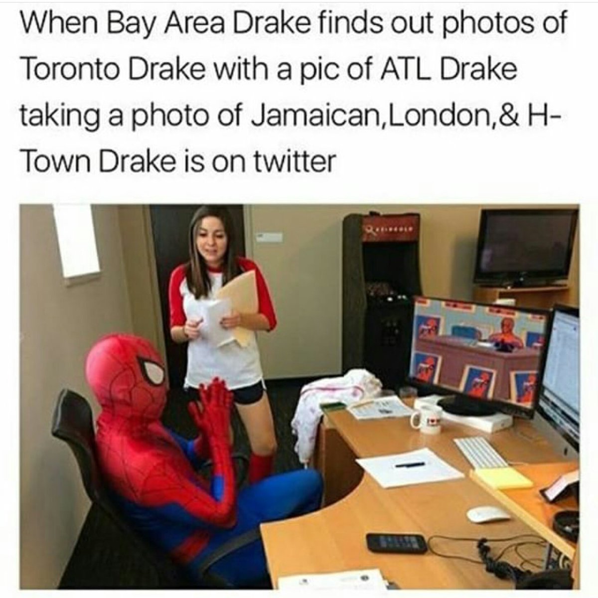 The Truth On Twitter These Spiderman Drake Memes Had Me Crying