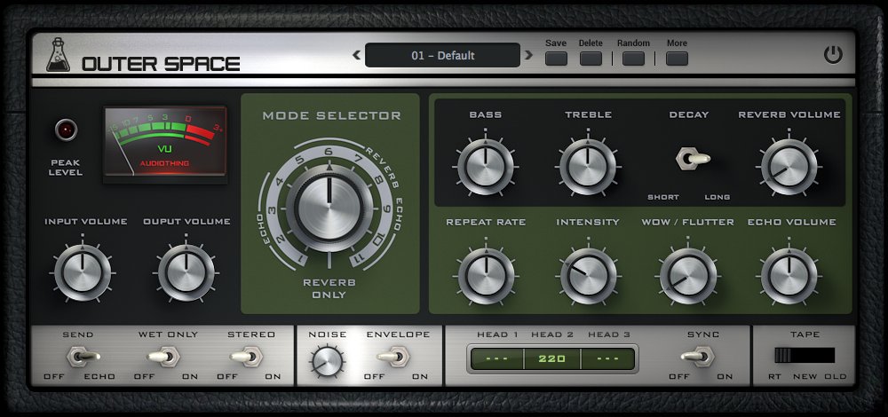 AudioThing releases Outer Space - Vintage Tape Echo for Mac and Win with Intro Offer dlvr.it/NgvSmN