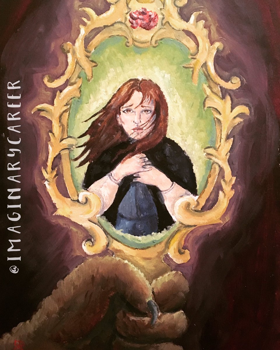 ImaginaryCareer's tweet photo. Saw #beautyandthebeast tonight and loved it! #EmmaWatson was a flawless #Belle! Here's a #painting I did awhile ago. @Disney @beourguest https://t.co/Xrkg29taSP