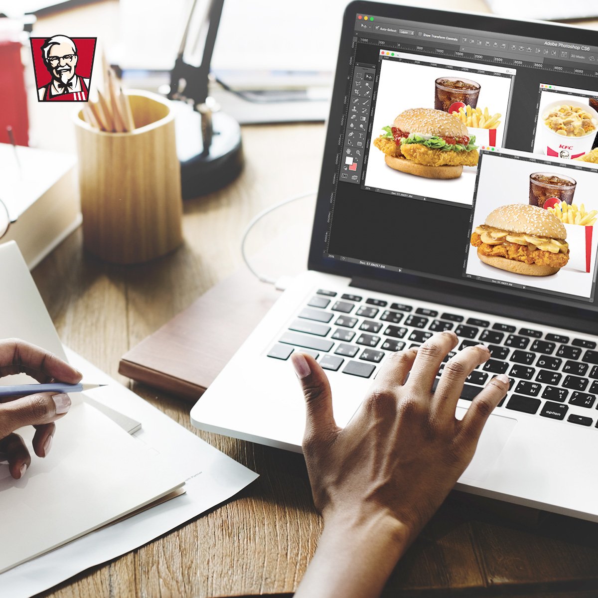When you're rushing that creative artwork but all you can think of is #KFCSuperValue5 meals. #kfcsg