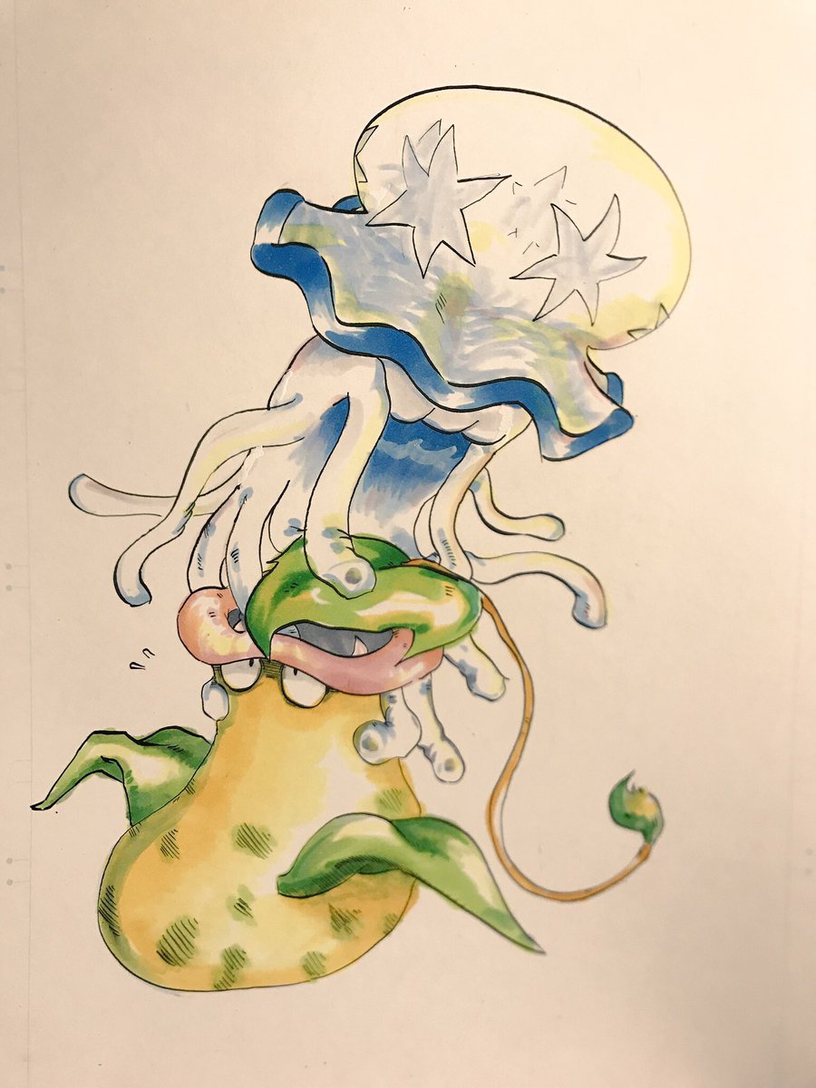 ponponrorisine's tweet photo. 昨日描いた俺のポケモン達を見て https://t.co/9g4wUdUkvx
