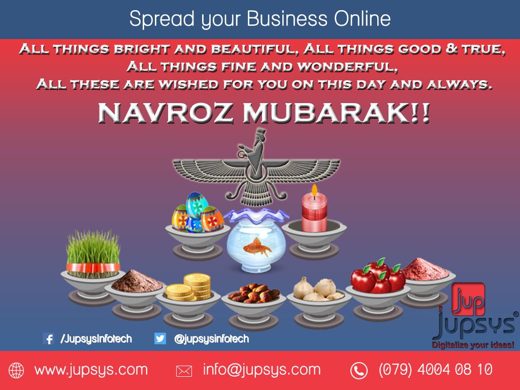 jupsysinfotech's tweet photo. Hope this #Nowruz brings lots of #LOVE and #WARMTH for you and your loved ones…Happy Nowruz! #jupsys #jupsysinfotech #happynowruz https://t.co/YVtoXZVyct