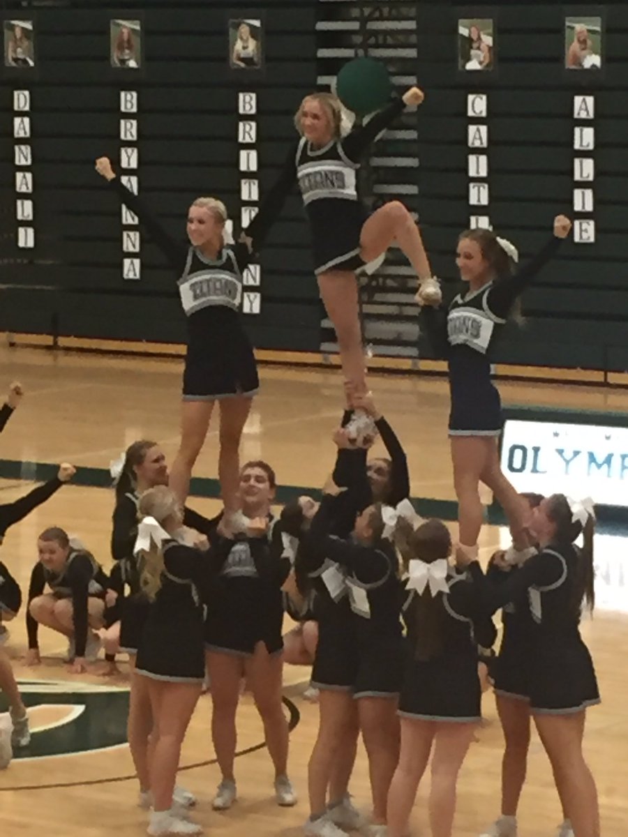 Olympus_High's tweet photo. Oly Cheer Showcase! Great job ladies! https://t.co/NbFDVYb9DX