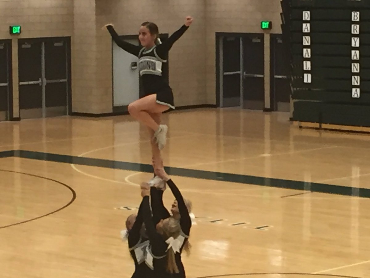 Olympus_High's tweet photo. Oly Cheer Showcase! Great job ladies! https://t.co/NbFDVYb9DX