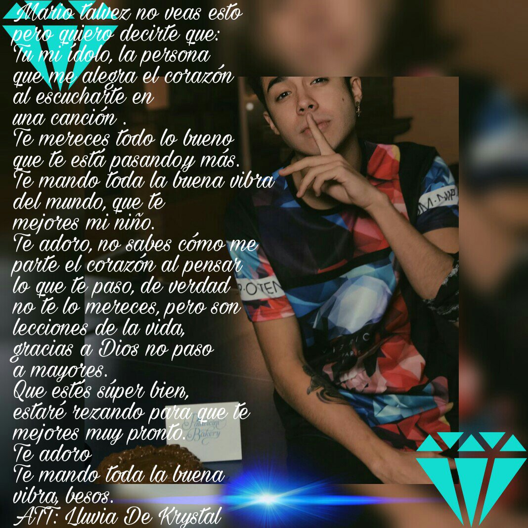 AvLluvia's tweet photo. @mariobautista_ @MarioBautistaMB 
💖Te adoro💖
Te mando toda la buena 
vibra, besos 😘😘
ATT: Lluvia De Krystal https://t.co/lUmsWCwBTP