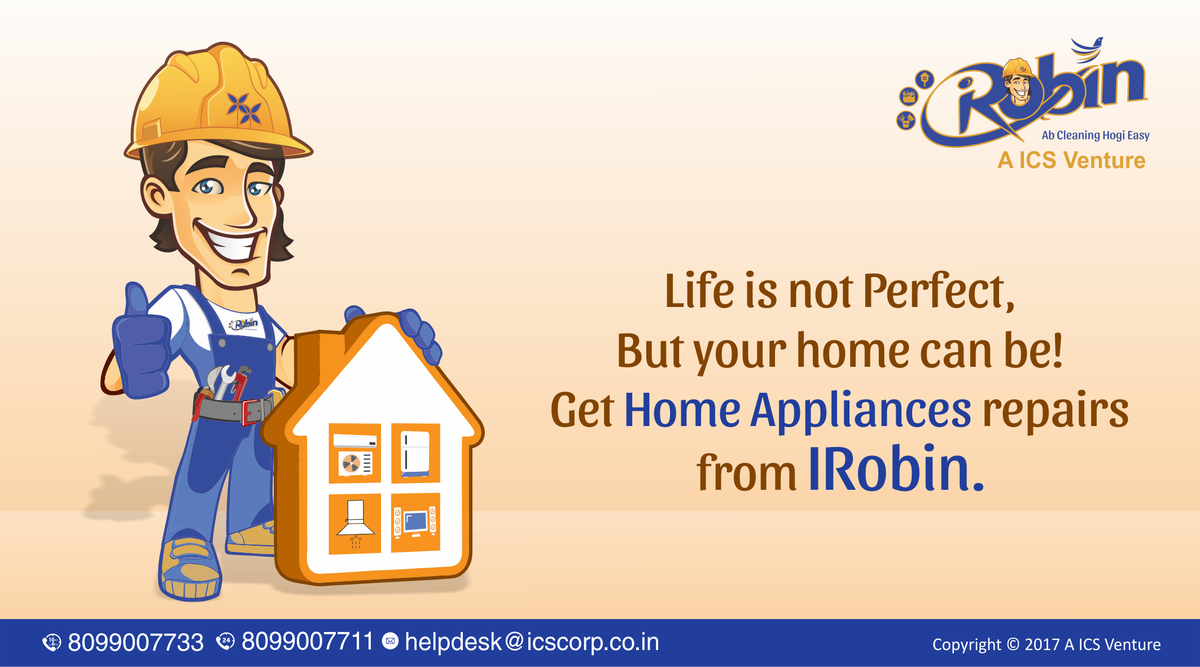 IRobin_in's tweet photo. For all Home Appliances Repairs we are just a call away. call us at 8099007711.
#ICS #IRobin. https://t.co/jrhxiXhCv0