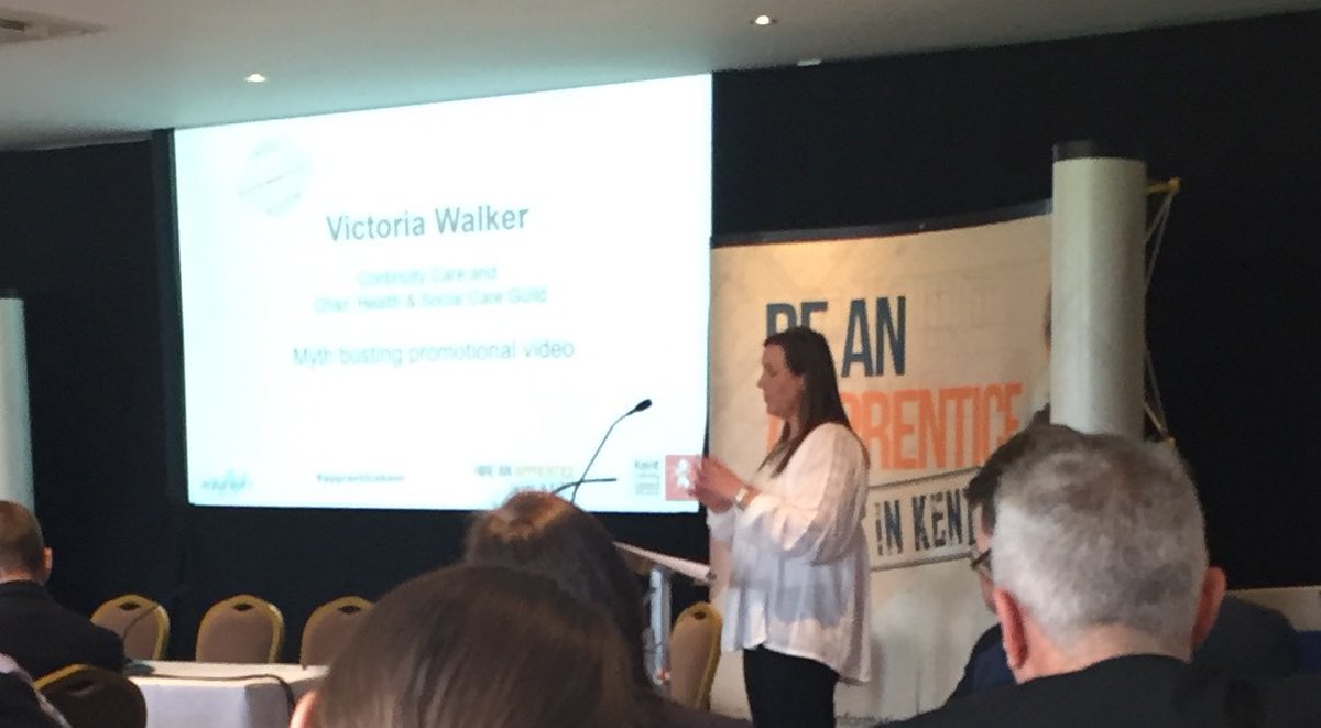 An inspiring and personal presentaton from Victoria Walker, chair of Health &amp; Social Care at #apprenticeKent <a href="/apprenticeKent/">ApprenticeKent</a>