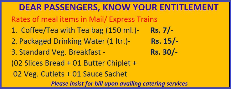 Rates of Meal