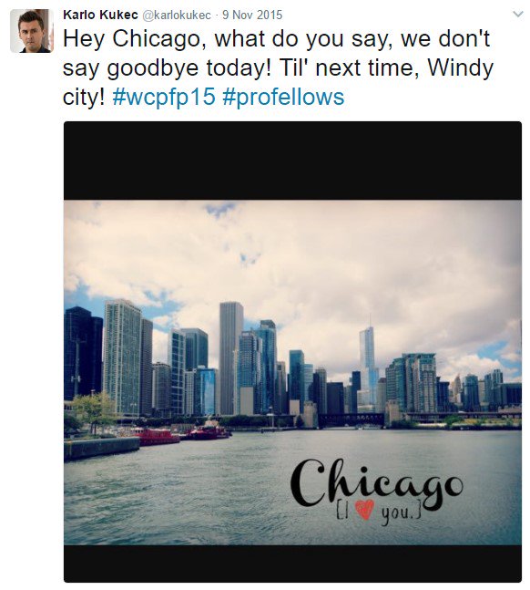 karlokukec's tweet photo. Hey Chicago, what do you say; tomorrow is the 'next time' day! https://t.co/W7I3RSSTmh