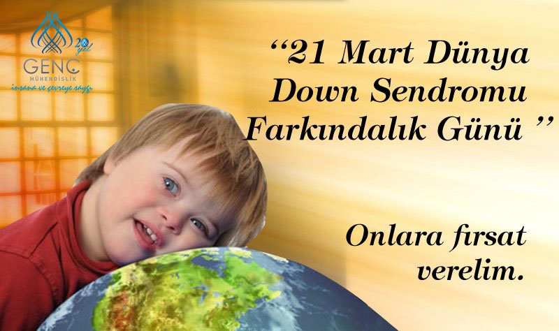 Gerçek dostlar kromozom saymaz. Çünkü down sendromu 1 eksiklik değil +1 fazlalıktır.
#DünyaDownSendromuGünü #DownSendromu <a href="/DownTurkiye/">Türkiye Down Sendromu Derneği</a>