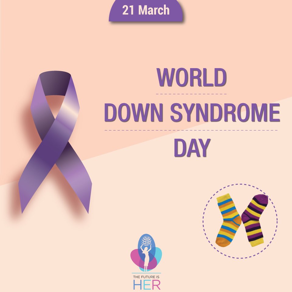 TheFutureIsHer's tweet photo. Today is #WorldDownSyndromeDay #TheFutureIsHer makes awareness that its not special needs - its human needs and its okay to be different. https://t.co/IOgw7rCXZJ