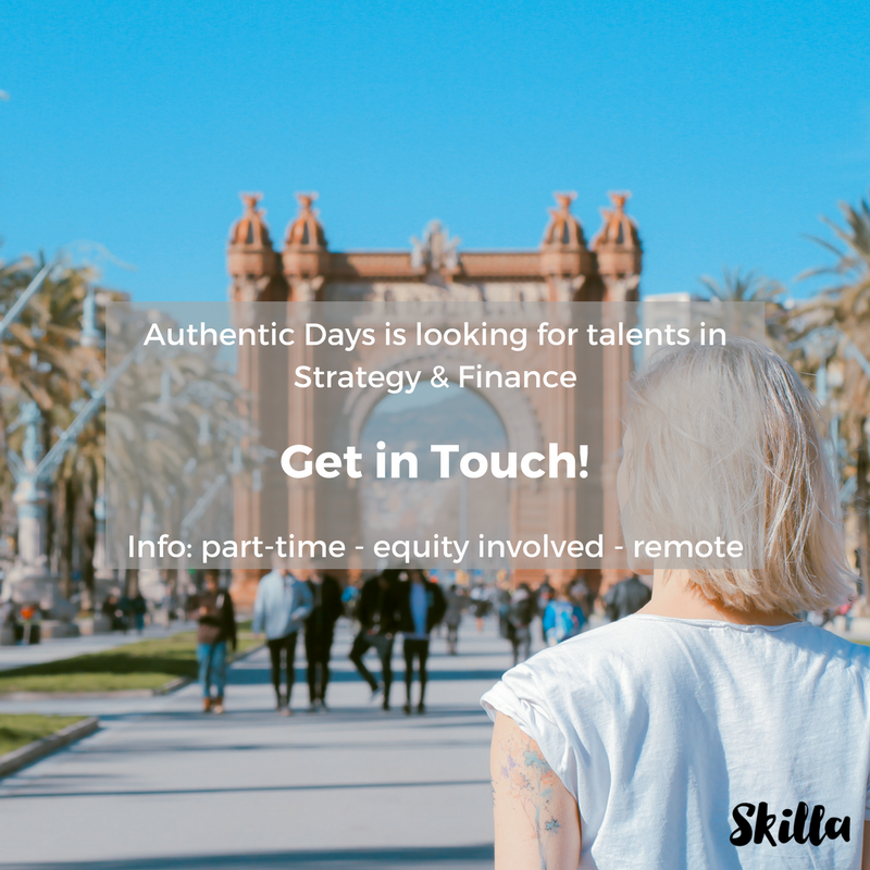 GetSkilla's tweet photo. #opportunity in Strategy &amp; Finance with Authentic Days - email matvola@getskilla.com or shoot us a message! #job #hiring #equity #startup 🚀🚀 https://t.co/8ID9dRI2KO