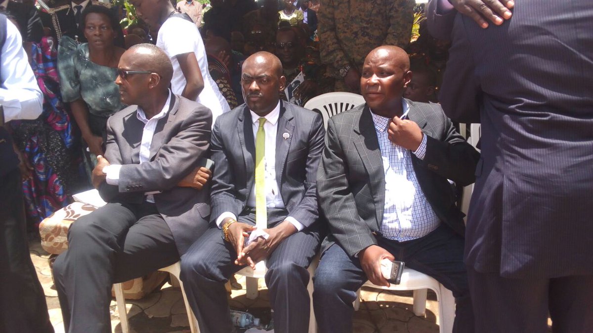 DailyMonitor's tweet photo. Erias Lukwago, Henry Tumukunde, Mukasa Mbidde, all present for the final #RIPKaweesi mass. https://t.co/FlRXZ7U87s