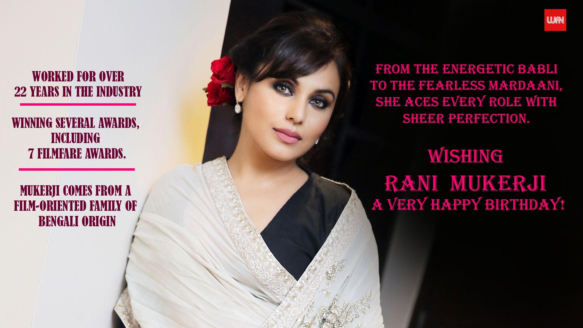 Happy birthday Rani Mukerji  