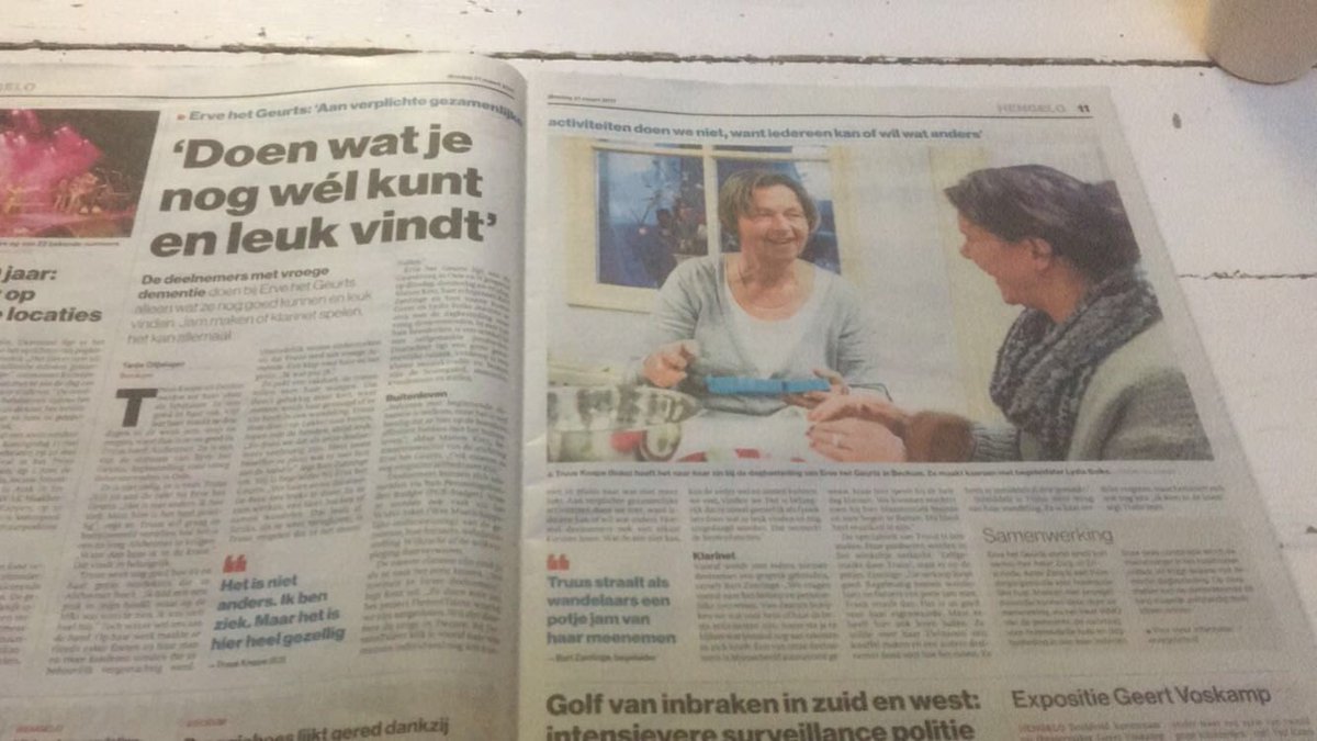 Trots op Truus, die Alzheimer heeft maar niet bij de pakken neerzit <a href="/DemenTalent/">DemenTalent</a> #Hengelo #Dementievriendelijk
