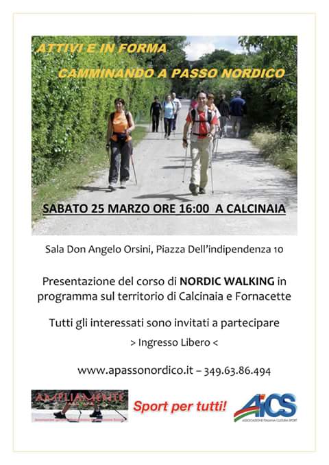 Apassonordico's tweet photo. #sabato25 # Marzo #conferenza #nordicwalking #Calcinaia #SaveTheDate https://t.co/fOM0NuRa2M