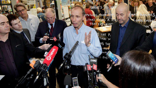 NZStuff's tweet photo. #HagerBookLaunch New book claims John Key gave green light to deadly SAS raid in Afghanistan https://t.co/QwLeL2MYe2 https://t.co/cI8G23Kp2g