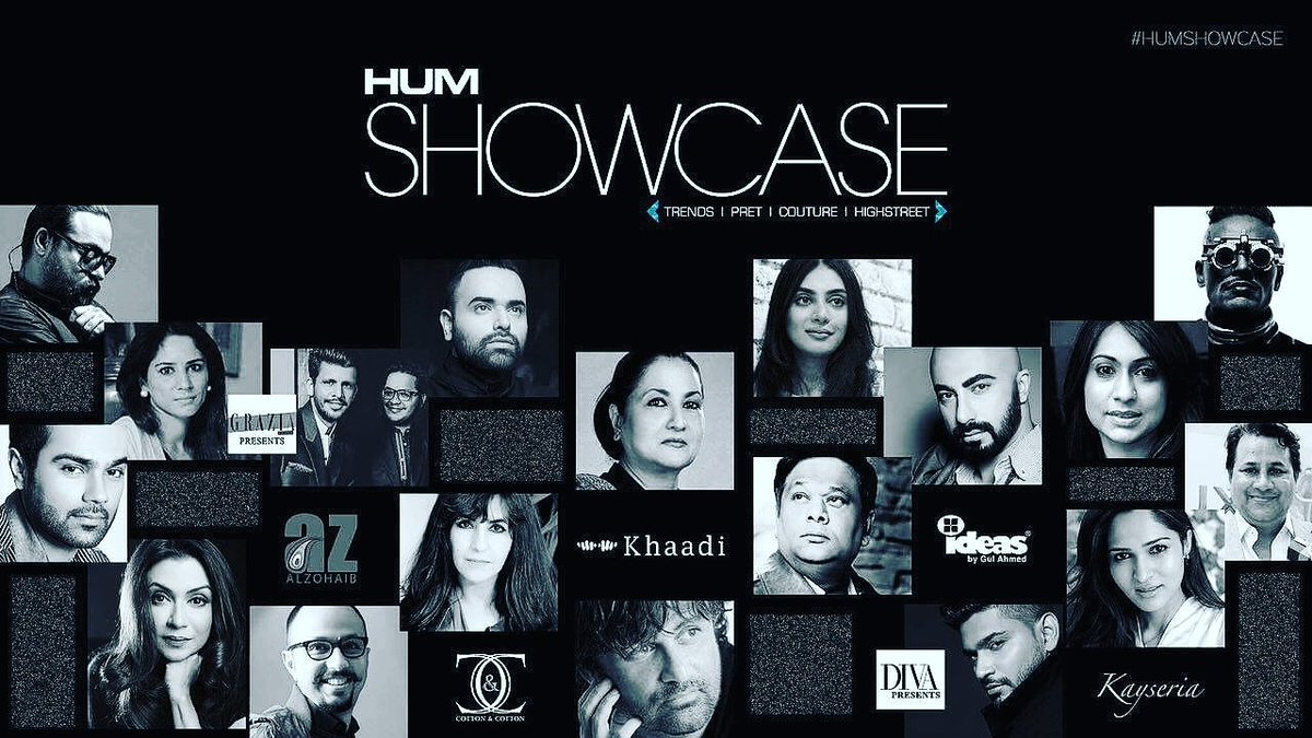 cricsohu's tweet photo. #HumShowcase: #AlZohaibTextiles featuring Italian designer #CristinaSenter in colb with artist #MaurizioBoscheri #FromApril20thToApril22nd https://t.co/pqbfEtc1Bs