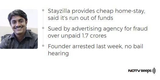 ndtv's tweet photo. Stayzilla Arrest Provokes Strong Letter From Tech Bosses To Home Minister https://t.co/YWtpkdt9JW #NDTVNewsBeeps https://t.co/XKh0F4Jb3n