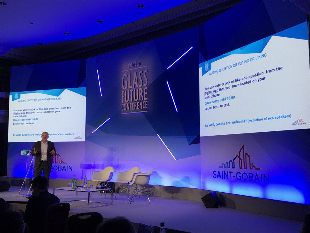 Two days to focus on innovation … #GlassFuture Let’s begin! <a href="/saintgobain/">Saint-Gobain</a>