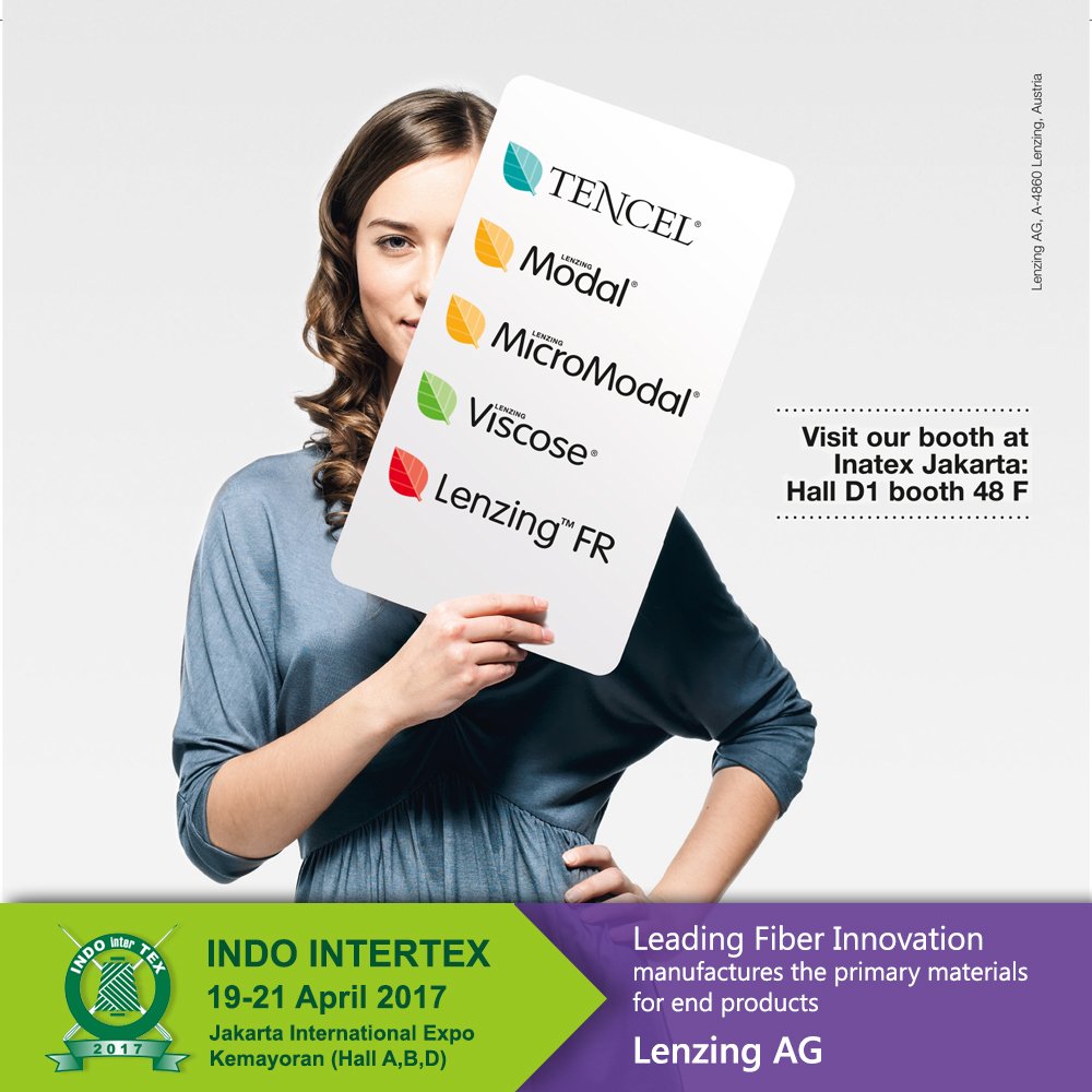 Indointertex's tweet photo. Visit #INDOINTERTEX 2017 to see other product from #Lenzing. https://t.co/ONAzKLNx7s