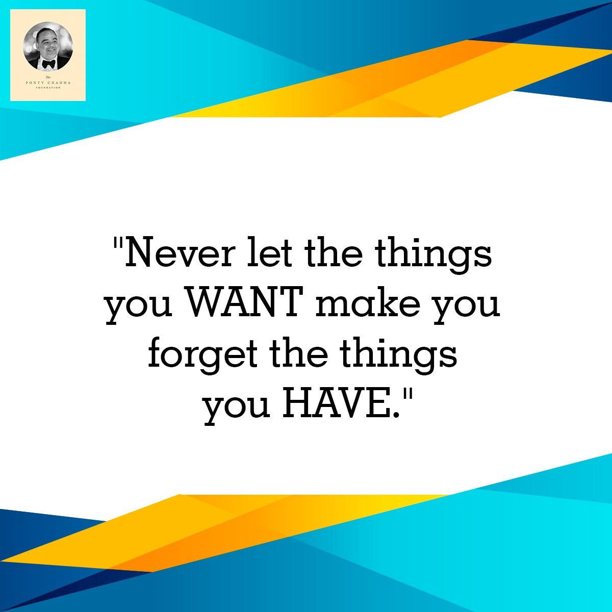 PCFIndia's tweet photo. Count your blessings each day and watch the magic unfold. #ThankfulTuesday
#TheDFactor https://t.co/AU24oE47UD