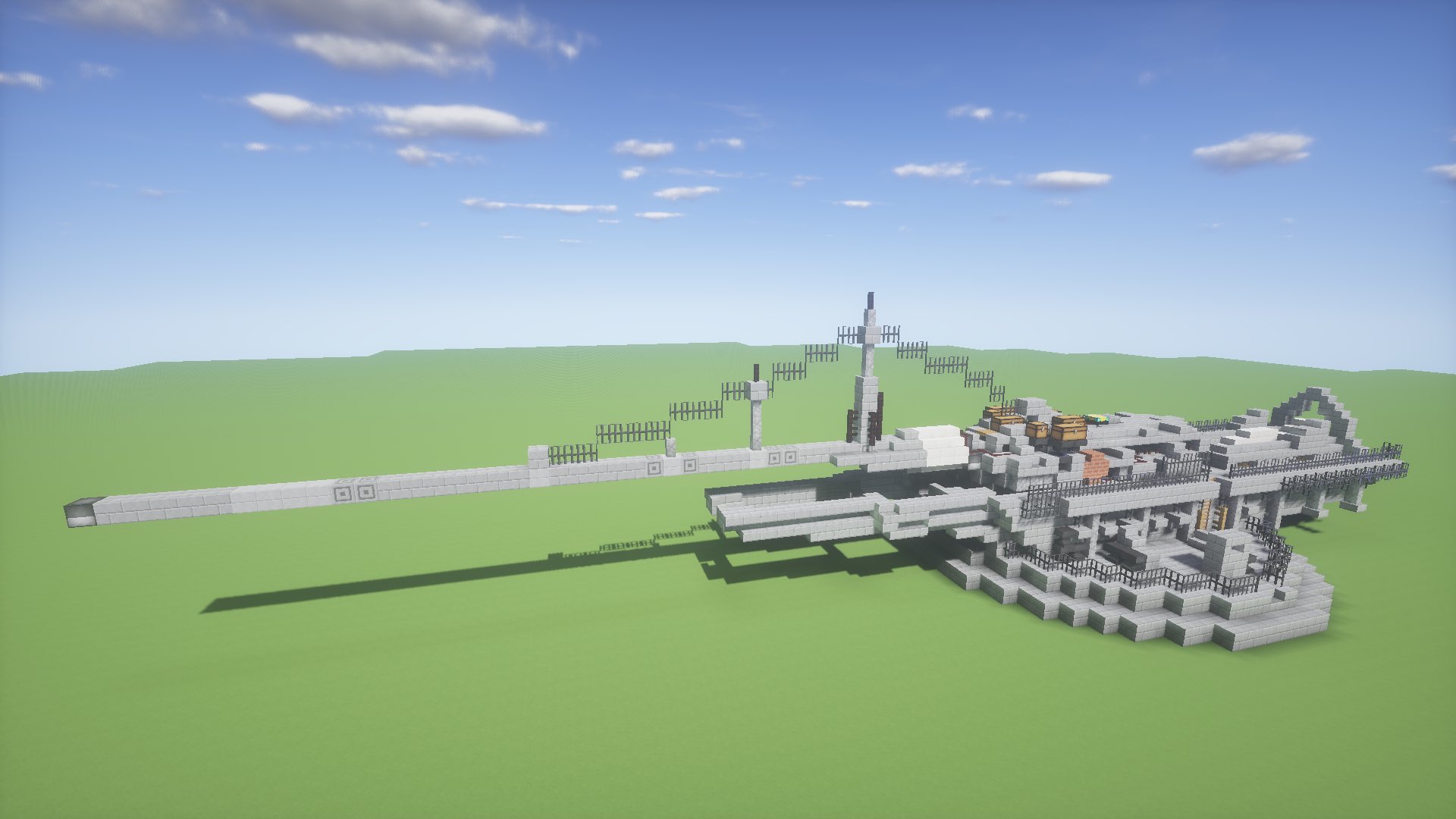 えぬじゃまー T S そして最後 長距離射撃用列車砲 と いいつつ固定式回転砲塔w モデルは パリ砲っすね まぁ 列車砲から要塞砲に転用したと設定しよううんそうしよう こいつの装薬は 脅威の210 言ってしまえば 砲塔のなかに2門分のtntキャノン装薬機構