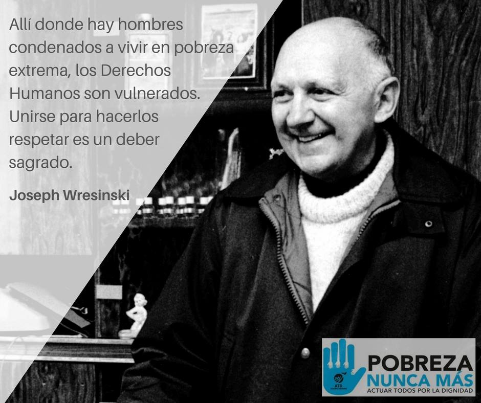 JosephWresinski's tweet photo. "Unirse para hacerlos respetar es un deber sagrado."
https://t.co/S7KTlGdBVx
#PobrezaNuncaMas
#ATDCuartoMundo https://t.co/orZF0bQ44T
