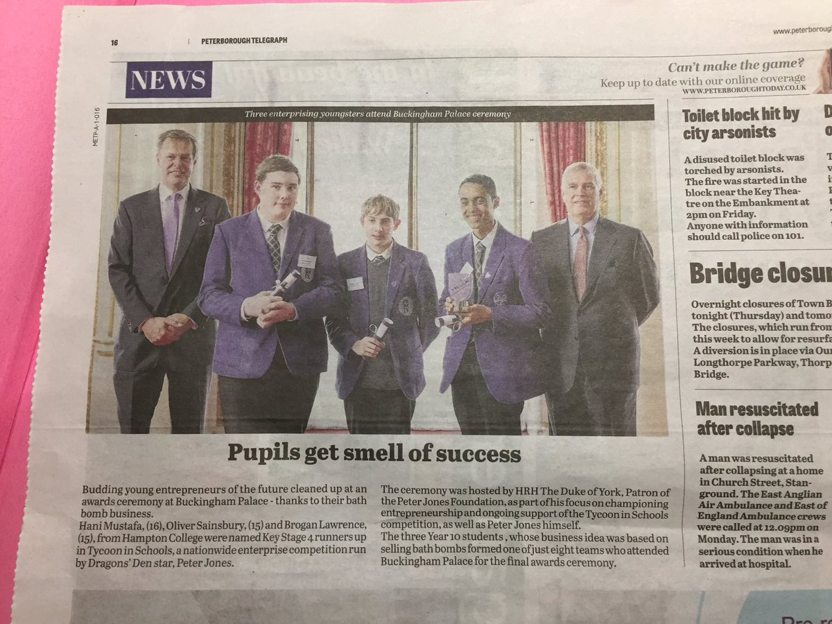 indulge_hampton's tweet photo. Pleased to have been in the Peterborough Telegraph on our success this week! https://t.co/HmJXS6q6KH