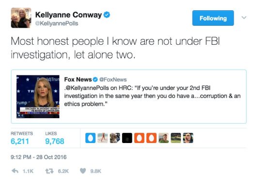 ThomasNFeldman's tweet photo. Any comment now?
Or are you guys just in your own lies too deep now?
 @KellyannePolls https://t.co/ZeqC0oUgey