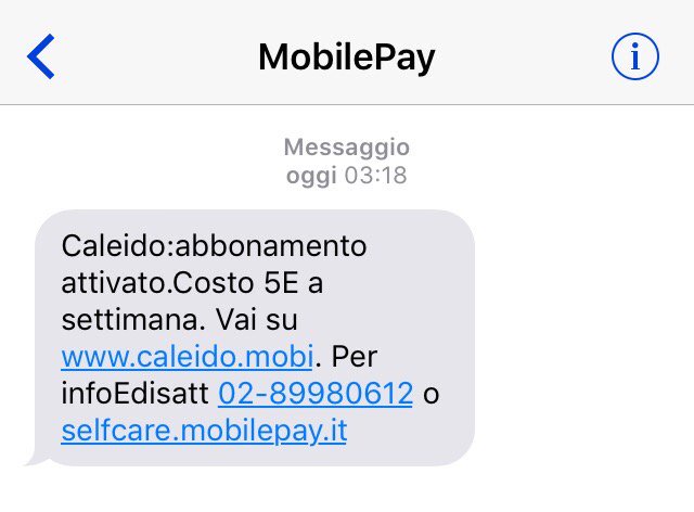 annabotte's tweet photo. @TIM4UGiulia @TIM_Official mi ha detto di contattarti per risolvere un problema relativo Attivazione non richiesta di Servizio Mobilepay https://t.co/i2uPiV8nVO
