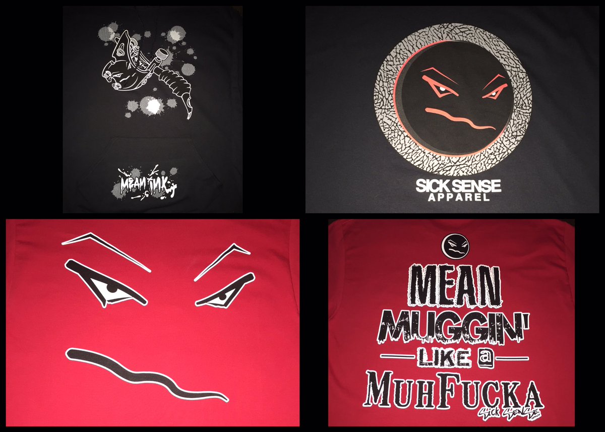 inkedup313's tweet photo. Picked up a hoodie and couple t-shirts from the shop last night #MeanInk #SickSense #MeanMugg #Tattoos #TattooParent #Addicted2Ink #Ink4Life https://t.co/tsShA1BpBh