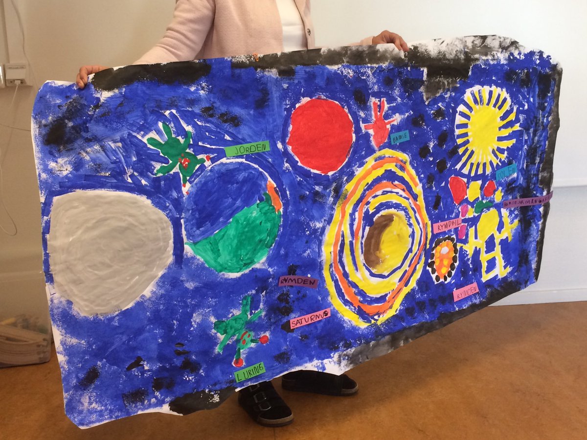 j_theodorsson's tweet photo. Rymddrama med karta. Det finns mycket kreativa förskolepedagoger och barn i Tranås. https://t.co/Gejj7mZ7s0