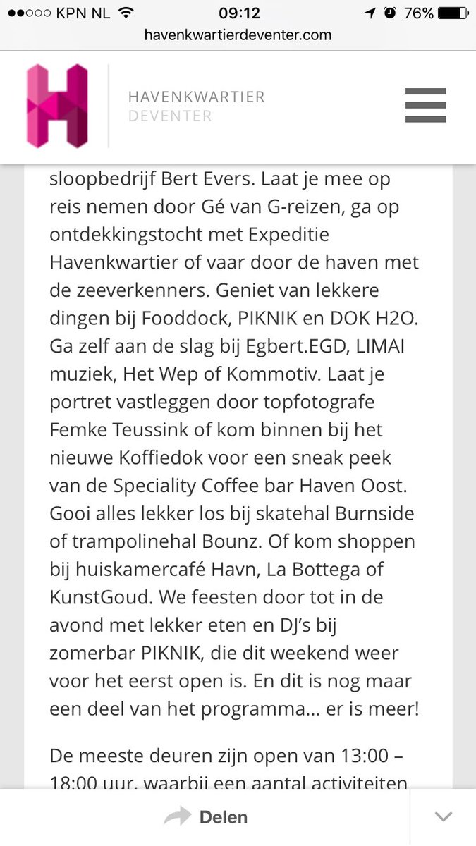 Havenkwartier's tweet photo. Nieuws over LOS festival 2017 #havenkwartier #deventer #hklos https://t.co/u9j7VHvb5k https://t.co/Qafvdx8dfQ