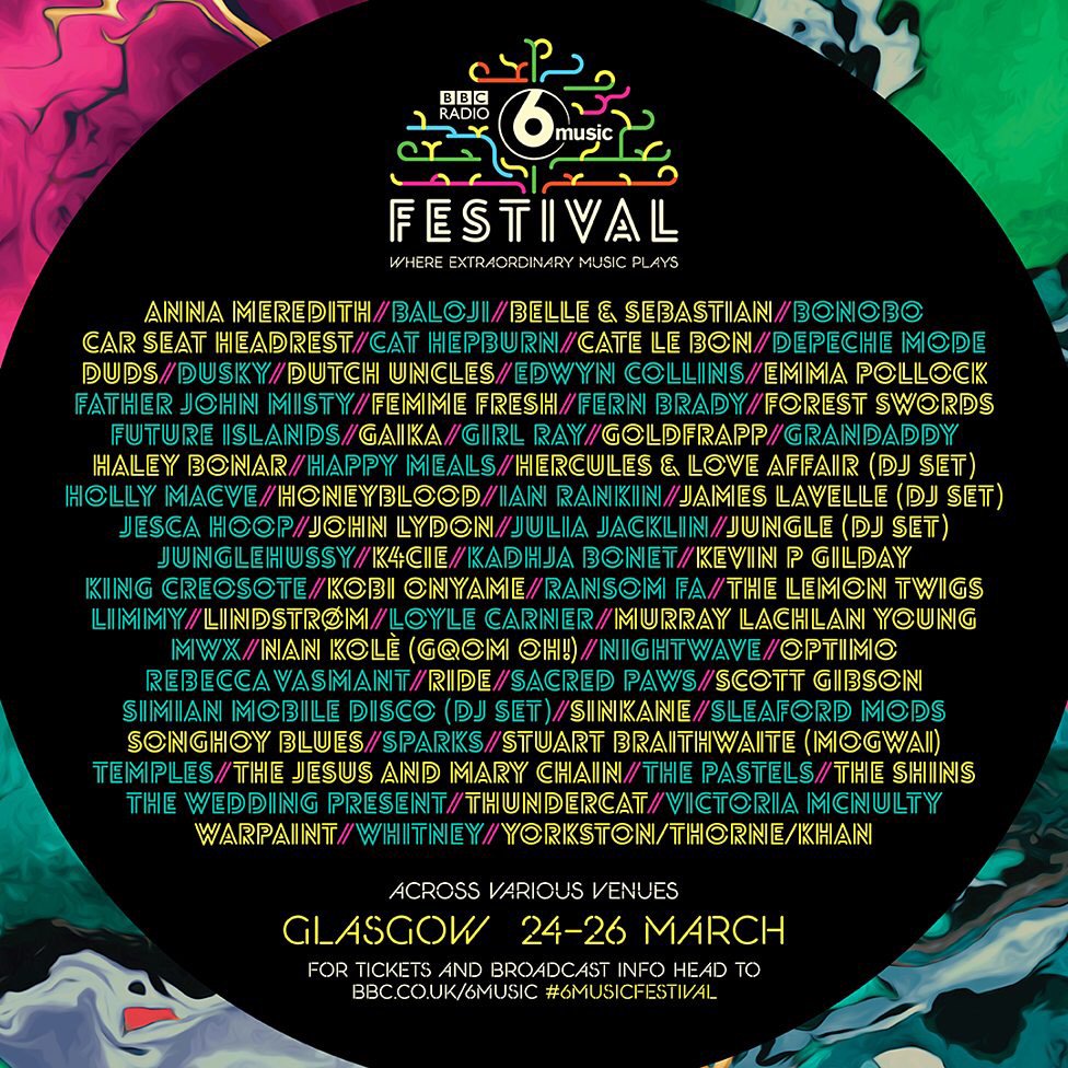 This is going to be amazing <a href="/bellesglasgow/">belle & sebastian</a> #BBC6musicfestival #glasgow
