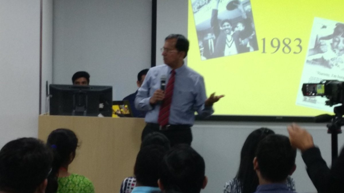 TeamTargetIndia's tweet photo. Suresh Narayanan from @NestleIndia shares leadership lessons at the Outer Spaces speaker forum with @TeamTargetIndia @navrajkapoor https://t.co/hxx9sokSKd
