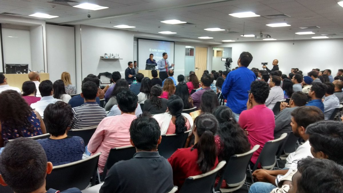 TeamTargetIndia's tweet photo. Suresh Narayanan from @NestleIndia shares leadership lessons at the Outer Spaces speaker forum with @TeamTargetIndia @navrajkapoor https://t.co/hxx9sokSKd