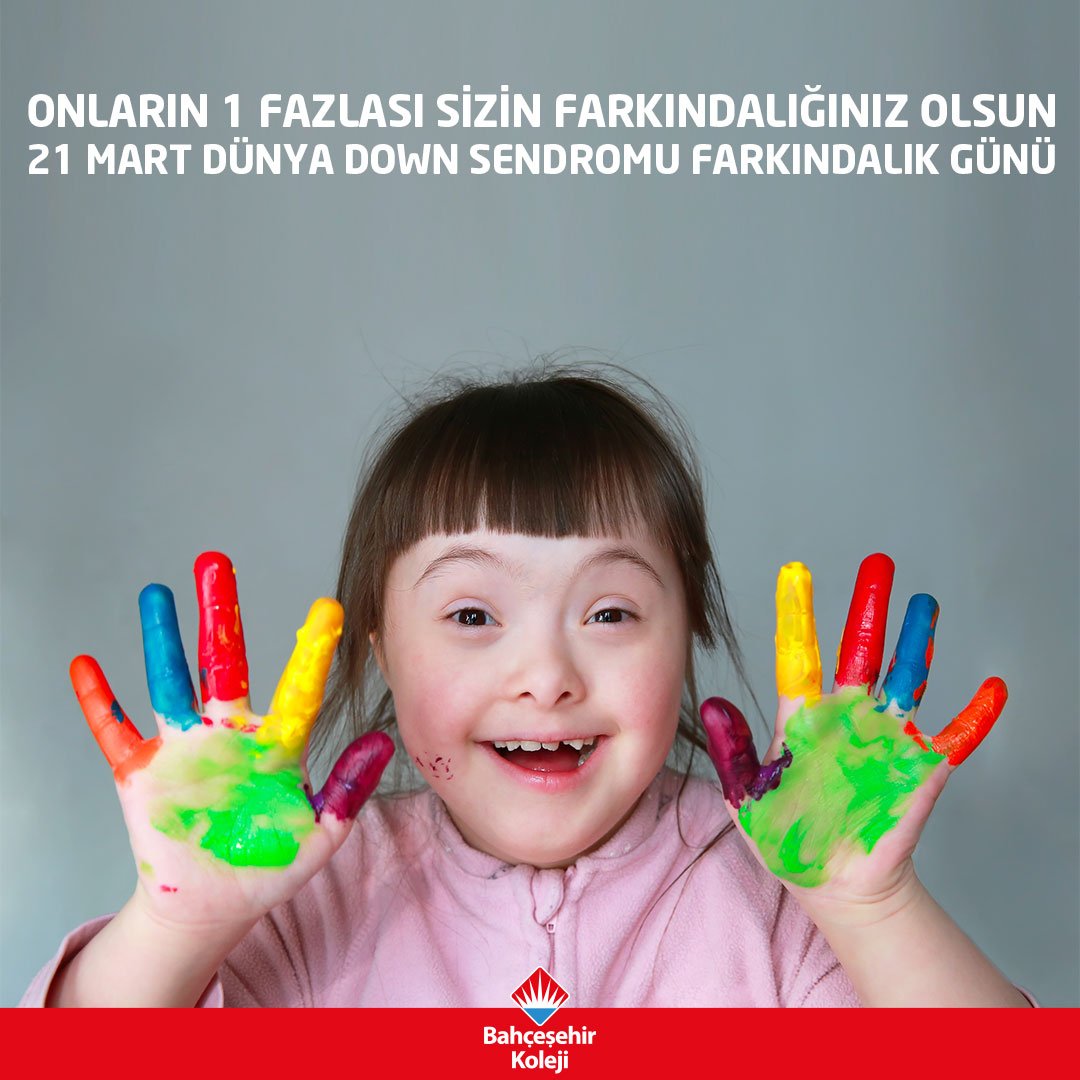 bahcesehir_k12's tweet image. Down sendromu bir hastalık değil, farklılıktır. #DownSendromu