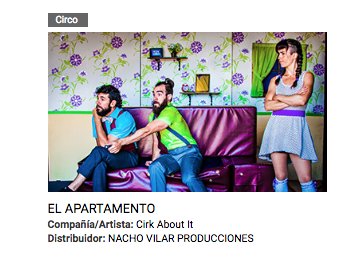 <a href="/CirkaboutIt/">Cirk About It</a>, con su pieza "El apartamento", en la lista de #LaRedRecomienda de #Circo redescena.net/comisiones-art…