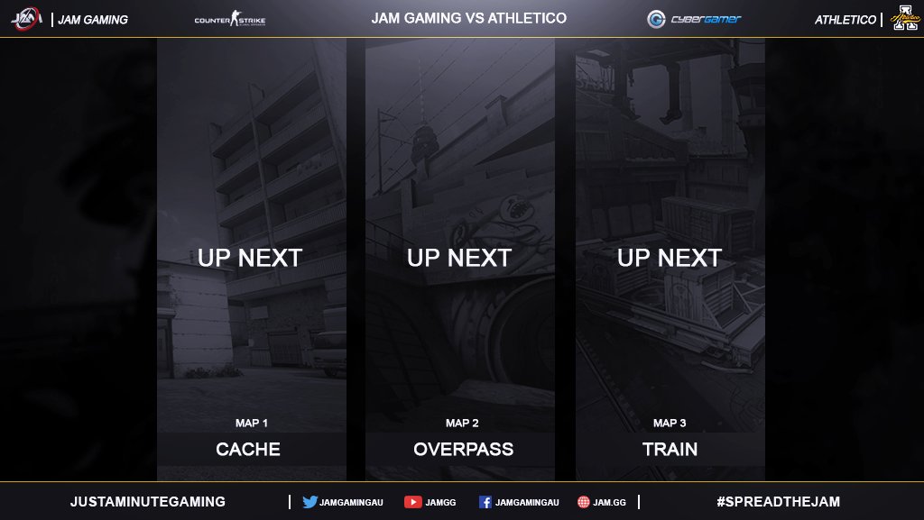 JAMGamingAU's tweet photo. Better late then never!#JAMCS boys take on @AthleticoES in the CGI quarter Finals RIGHT NOW! over at: https://t.co/062tEDFBzg  #SPREADTHEJAM https://t.co/UcqW9OlFRj