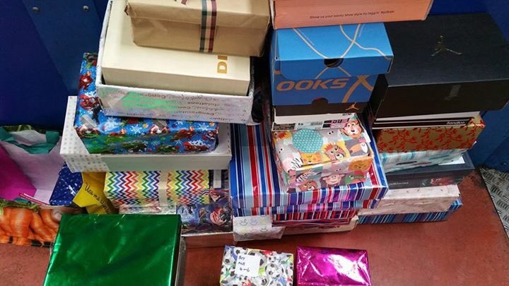 GoldmarkCom's tweet image. A big THANK YOU to @ahffc @AHFTree for their generous colourful shoeboxes filled with treats for the children of Syria!