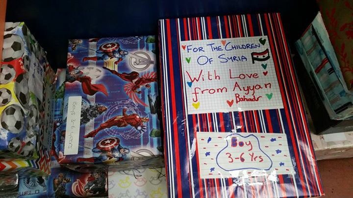 GoldmarkCom's tweet image. A big THANK YOU to @ahffc @AHFTree for their generous colourful shoeboxes filled with treats for the children of Syria!