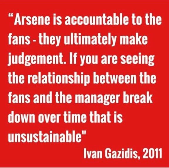 piersmorgan's tweet photo. This was 6yrs ago, Gazidis. Time to stop hiding &amp; do your bloody multi-million pound job. #WengerOUT https://t.co/h6pjUN4PcJ
