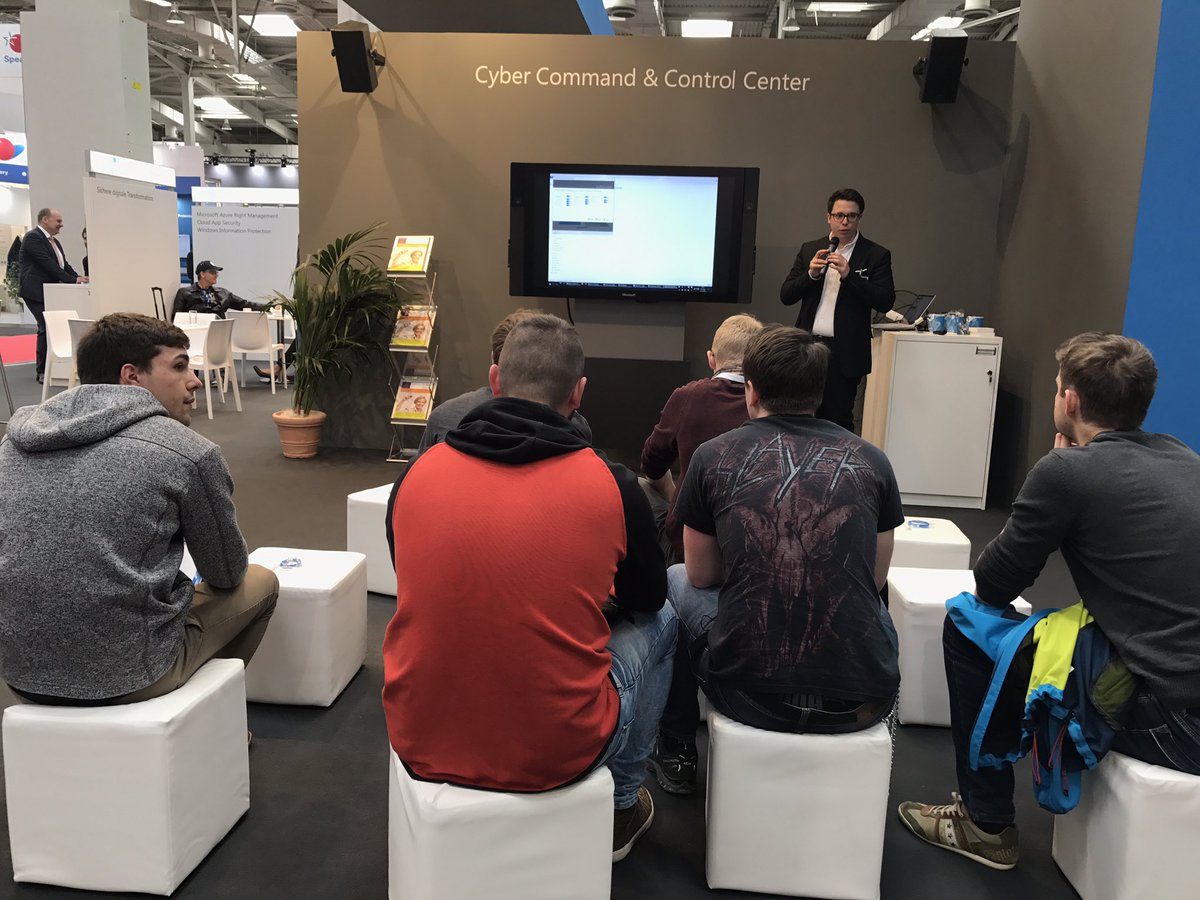 milad_aslaner's tweet photo. Es geht los! #MicrosoftSecure #StopCyber auf #CeBIT17 #Halle6G05 - #SurfaceEnterpriseManagementMode für #Surface devices https://t.co/LYbJtJVJDQ