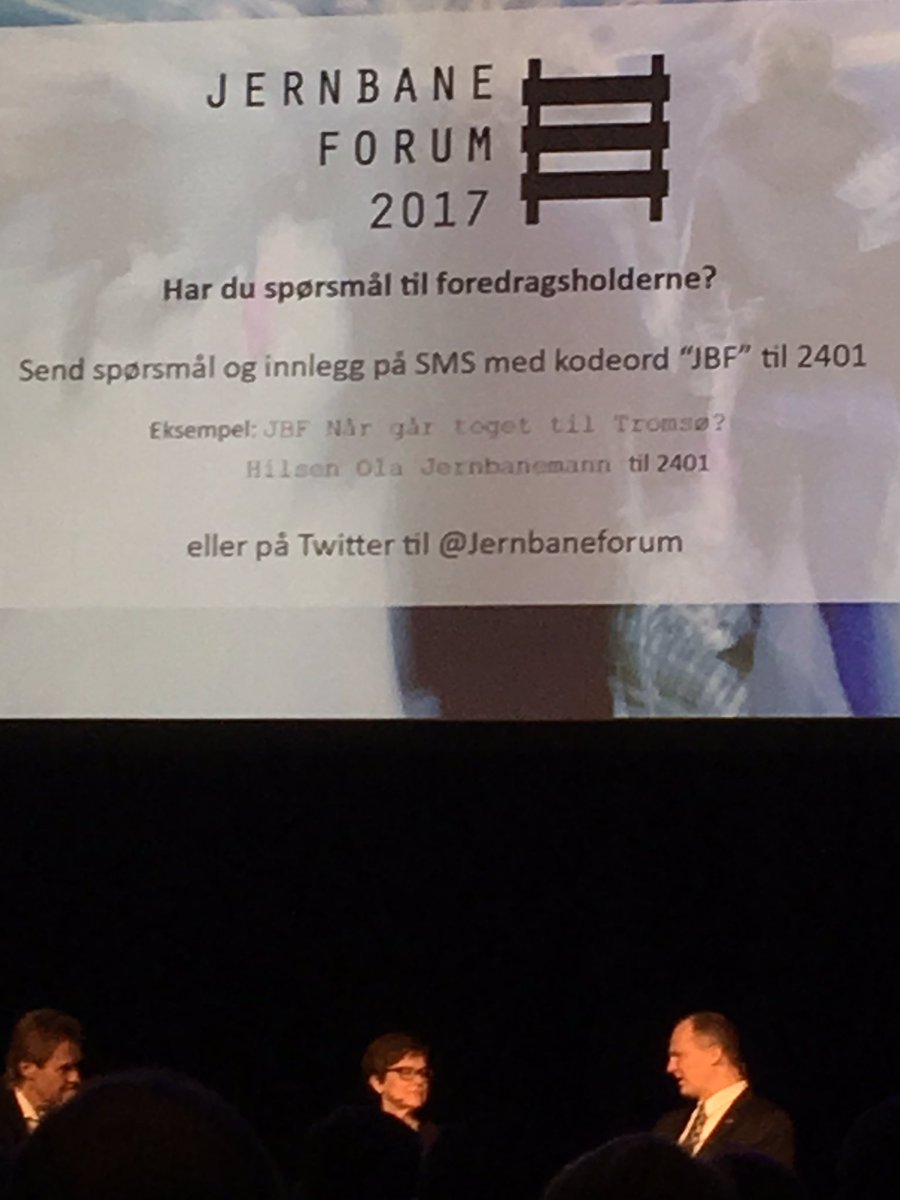 Togtiltromso's tweet photo. Dagens store spørsmål på #Jernbaneforum: Når går toget til #Tromsø? https://t.co/SKWESsZE0C