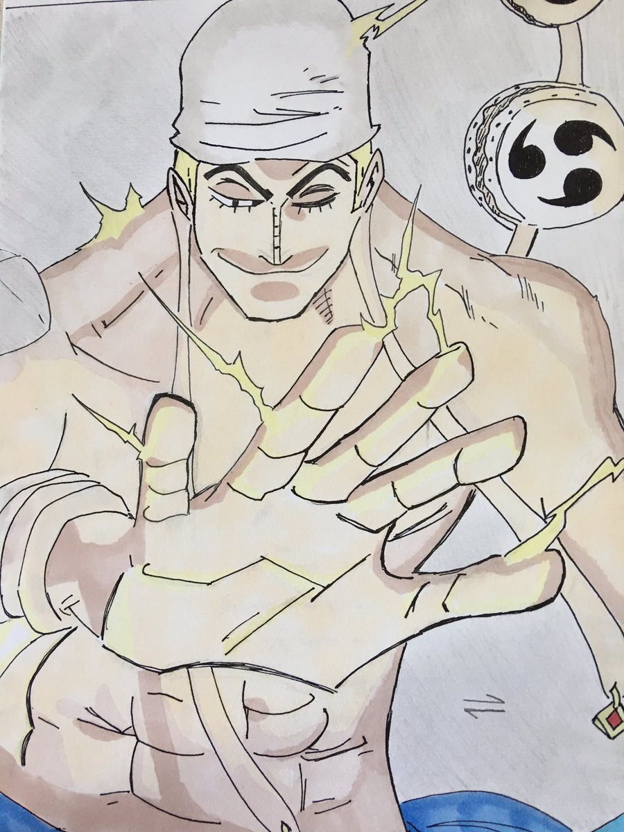 InesSteppe's tweet image. Electricity in the air :p Eneru #OnePiece #drawing #howtwitterworks? 😂#anime #eneru #electricity